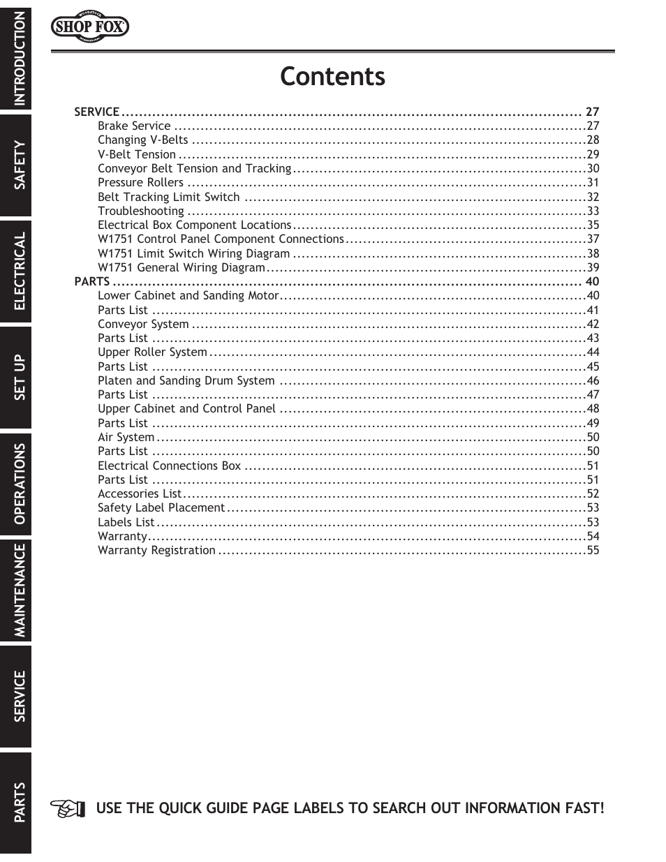 Woodstock W1751 User Manual | Page 4 / 60