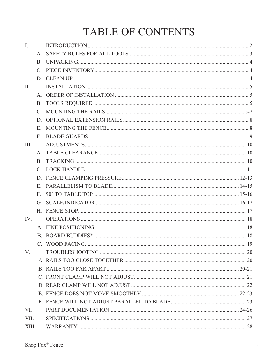 Woodstock W1410 User Manual | Page 2 / 29