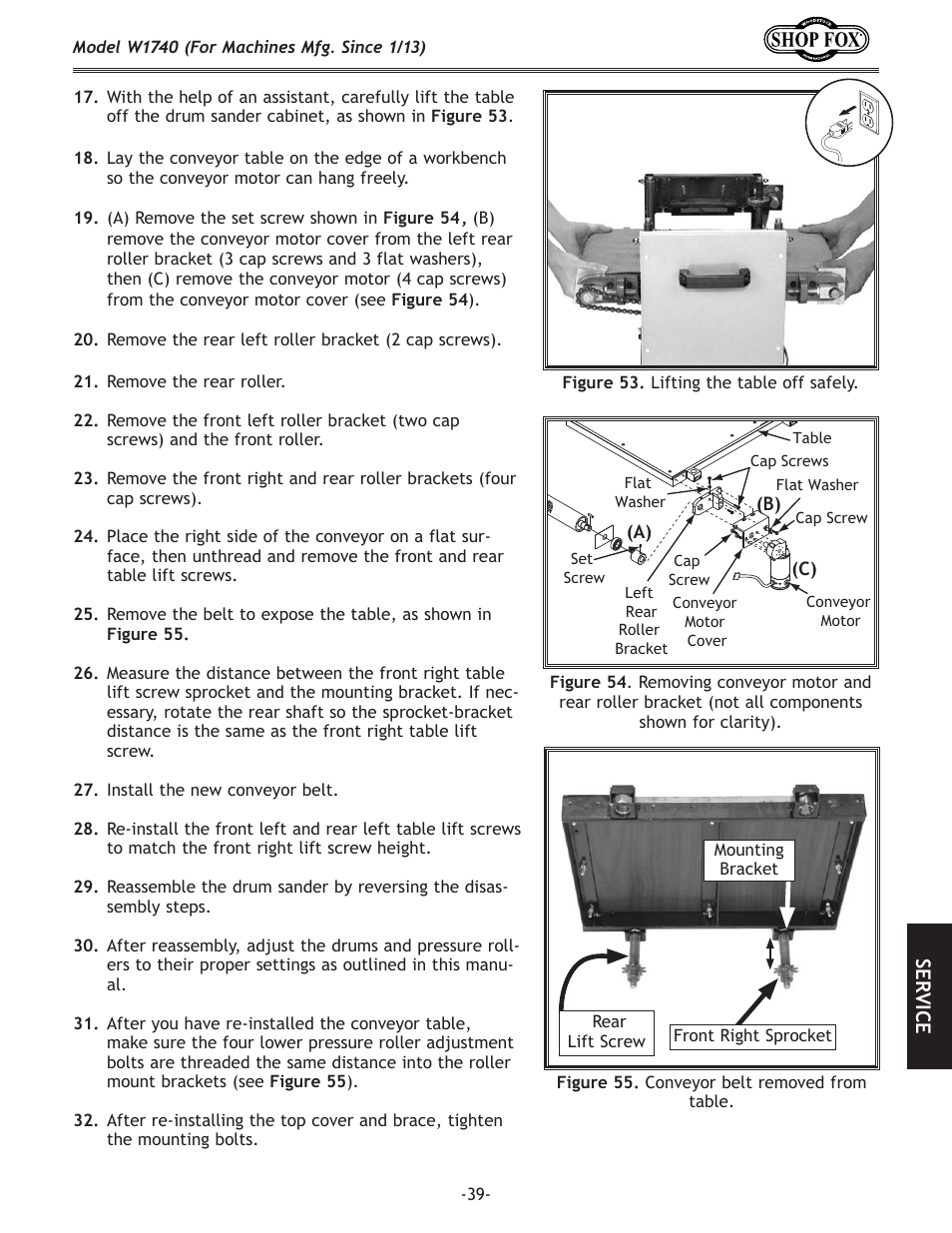 Woodstock SHOP FOX W1740 User Manual | Page 41 / 60