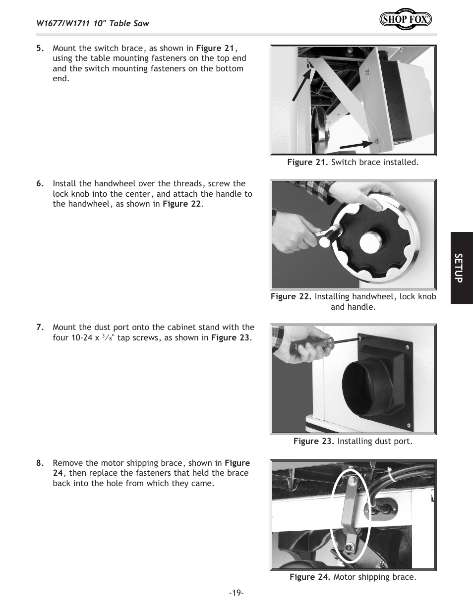 Woodstock SHOP FOX W1677 User Manual | Page 21 / 64