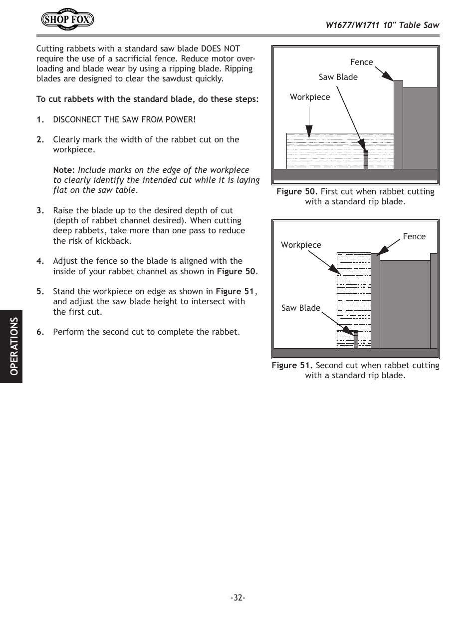 Woodstock SHOP FOX W1677 User Manual | Page 34 / 64