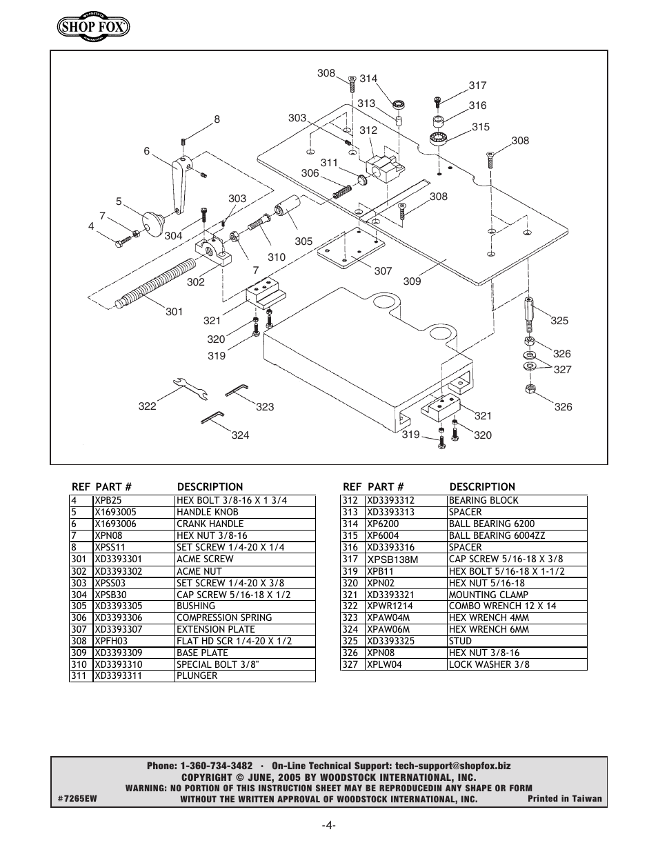 Woodstock W1693 User Manual | Page 4 / 4