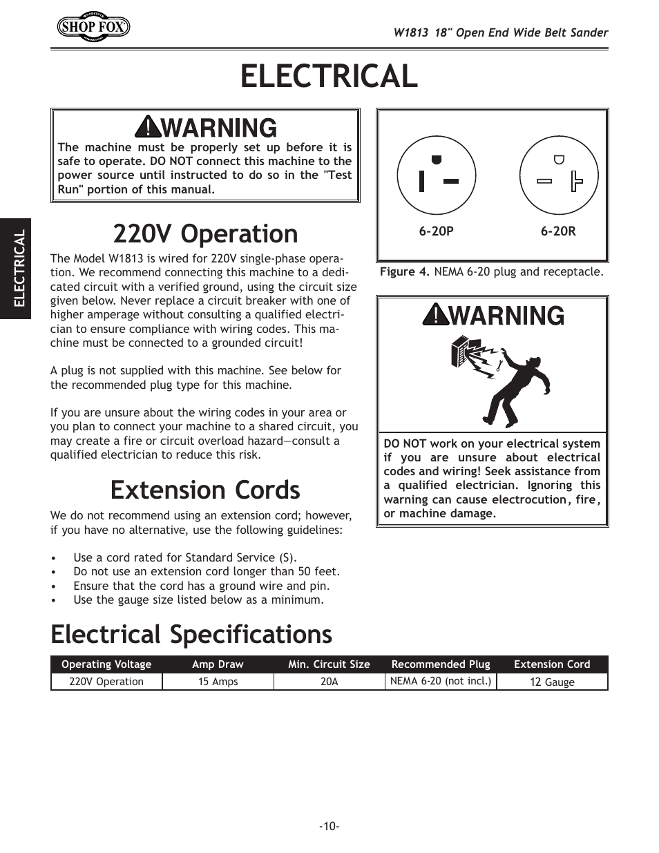 C<:ki@:8c, Mfg\ixk`fe, Ok\ej`fe:fi[j | C\zki`zxcjg\z`]`zxk`fej | Woodstock SHOPFOX W1813 User Manual | Page 12 / 56