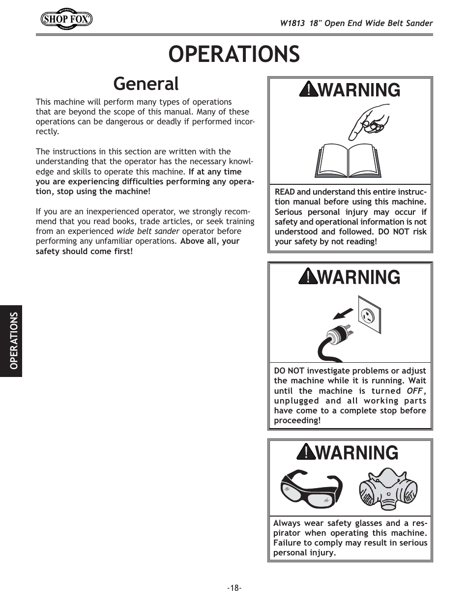 Fg<i8k@fej, E\ixc | Woodstock SHOPFOX W1813 User Manual | Page 20 / 56