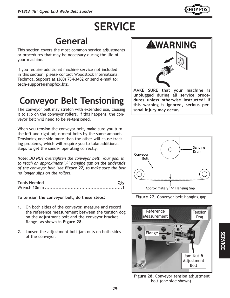 J<im, E\ixc, Fem\pfi9\ckk\ej`fe`e | Woodstock SHOPFOX W1813 User Manual | Page 31 / 56