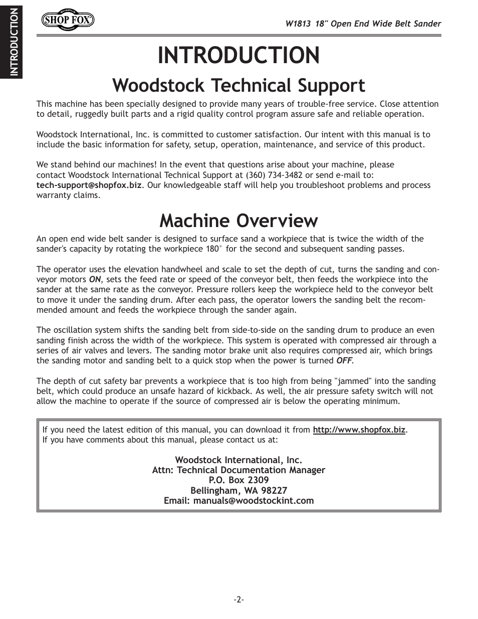 Ekif;l:k@fe, Nff[jkfzbk\z_e`zxcjlggfik, Dxz_`e\fm\im`\n | Woodstock SHOPFOX W1813 User Manual | Page 4 / 56