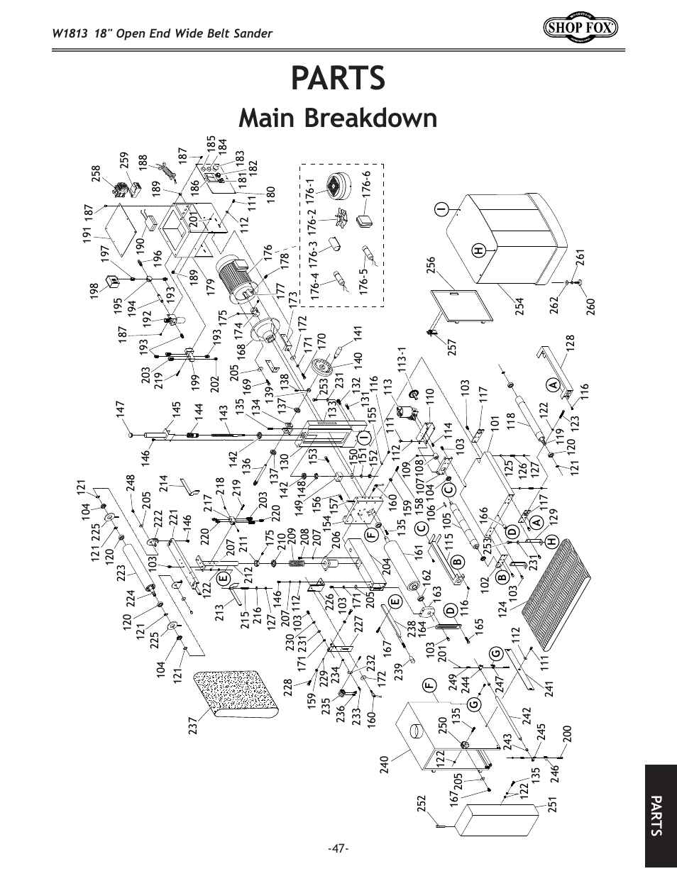 G8ikj, Dx`e9i\xb[fne, G8 i k j | Woodstock SHOPFOX W1813 User Manual | Page 49 / 56