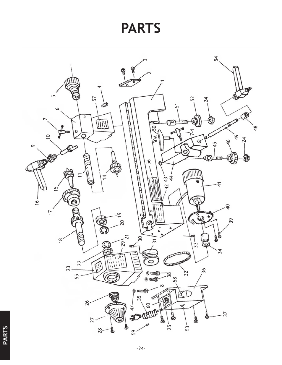 Parts | Woodstock SHOP FOX W1704 User Manual | Page 26 / 32