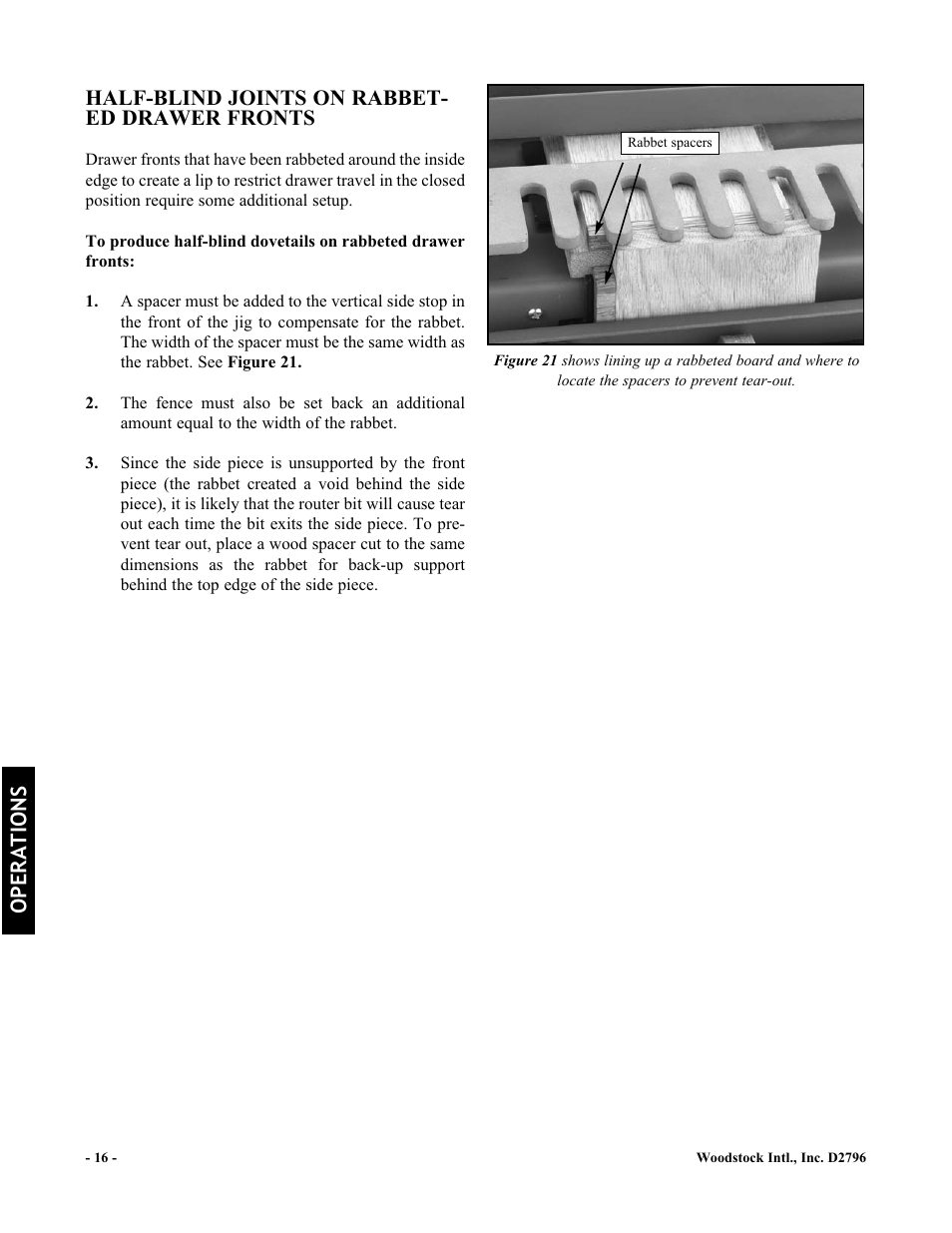 Woodstock D2796 User Manual | Page 18 / 25