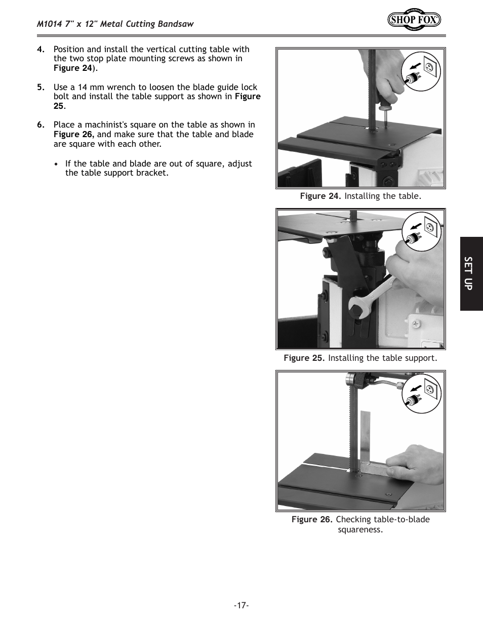 Woodstock SHOP FOX M1014 User Manual | Page 19 / 52