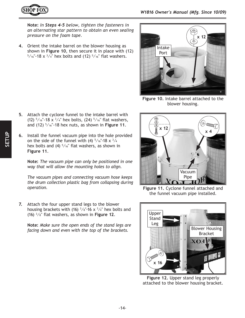 Se tu p | Woodstock SHOP FOX W1816 User Manual | Page 16 / 52