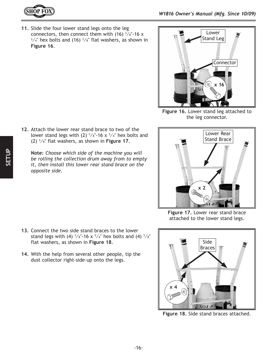 Se tu p | Woodstock SHOP FOX W1816 User Manual | Page 18 / 52