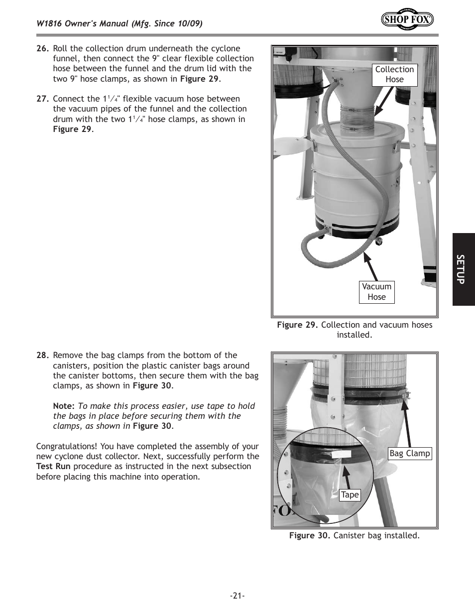 Se tu p | Woodstock SHOP FOX W1816 User Manual | Page 23 / 52