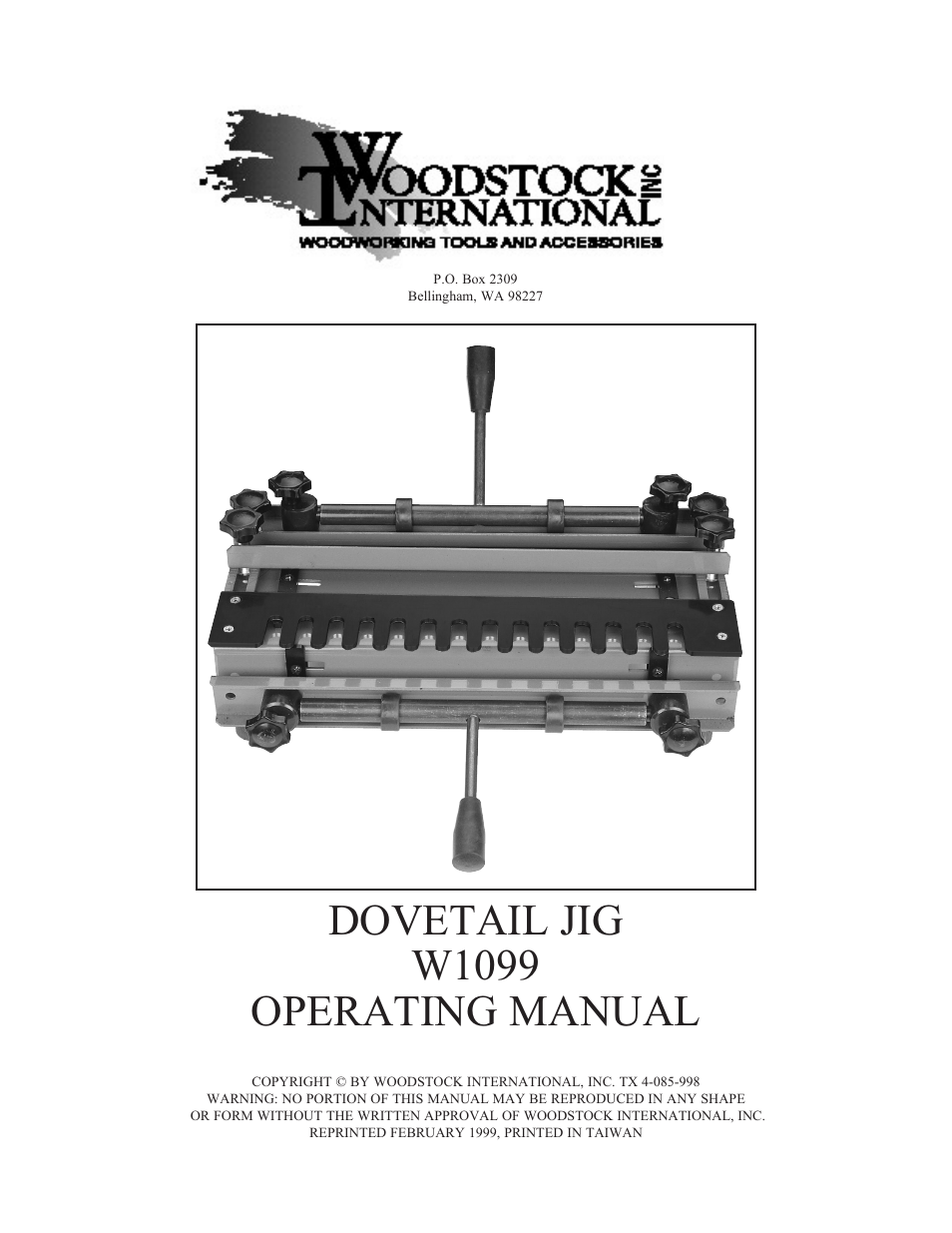 Woodstock W1099 User Manual | 21 pages