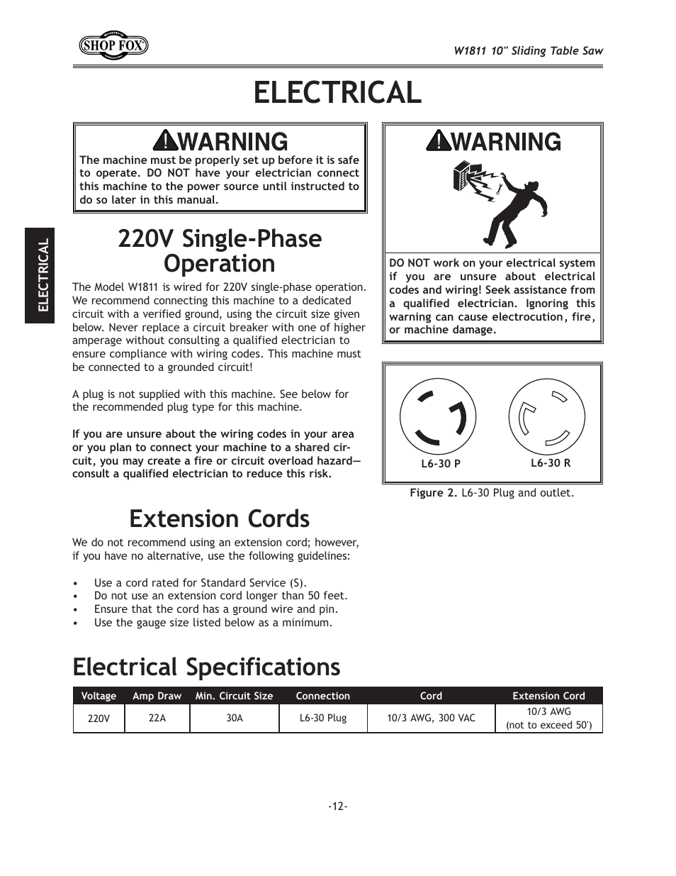 C<:ki@:8c, Mj`e^c\$g_xj\ fg\ixk`fe, C\zki`zxcjg\z`]`zxk`fej | Ok\ej`fe:fi[j | Woodstock W1811 User Manual | Page 14 / 84