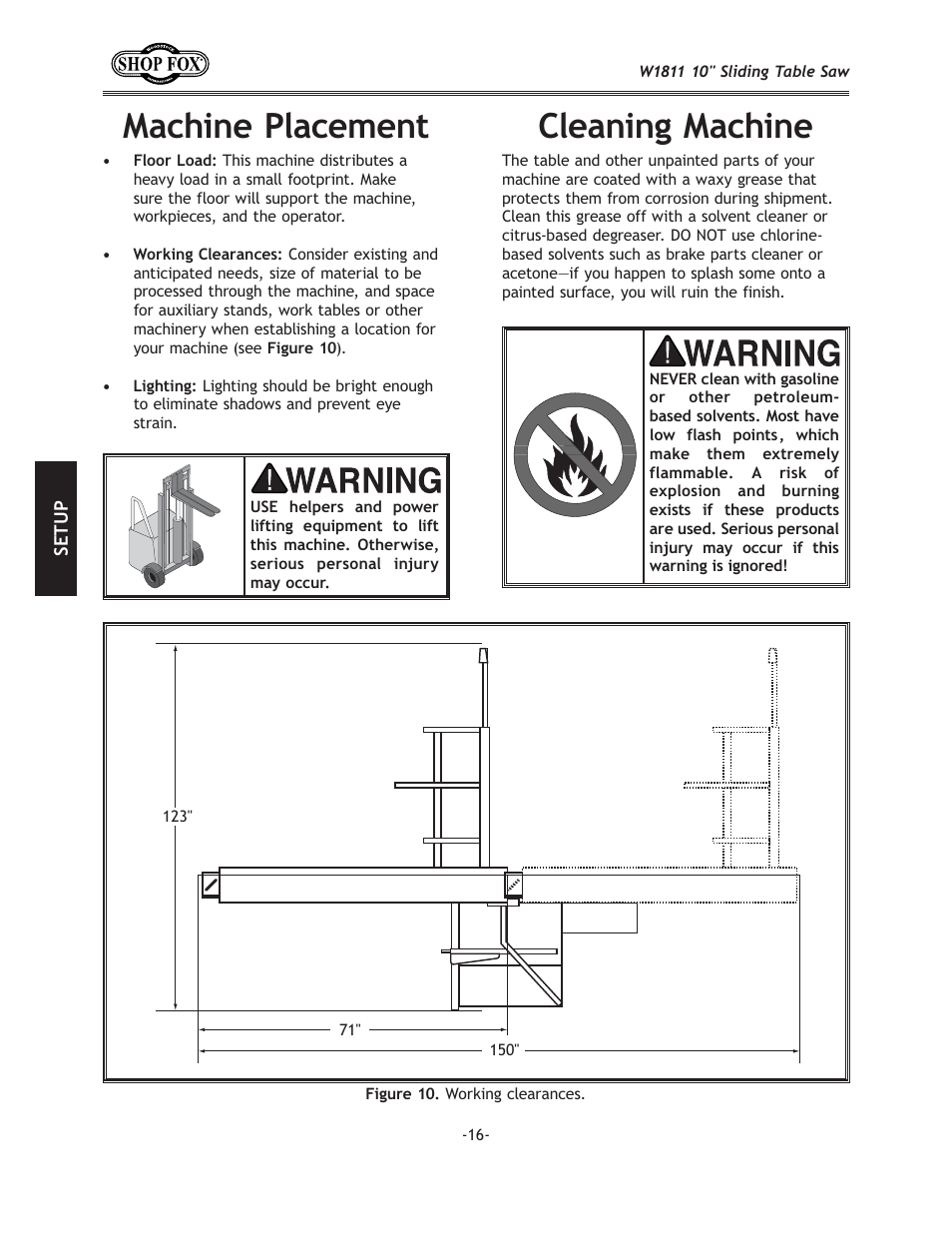 C\xe`e^dxz_`e, Dxz_`e\gcxz\d\ek | Woodstock W1811 User Manual | Page 18 / 84