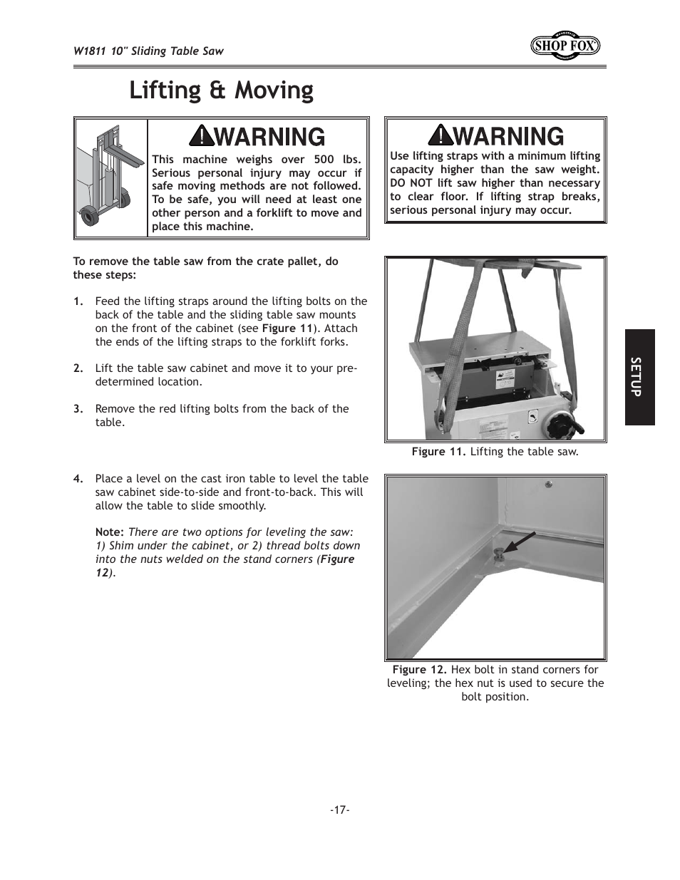 C`]k`e^dfm`e | Woodstock W1811 User Manual | Page 19 / 84