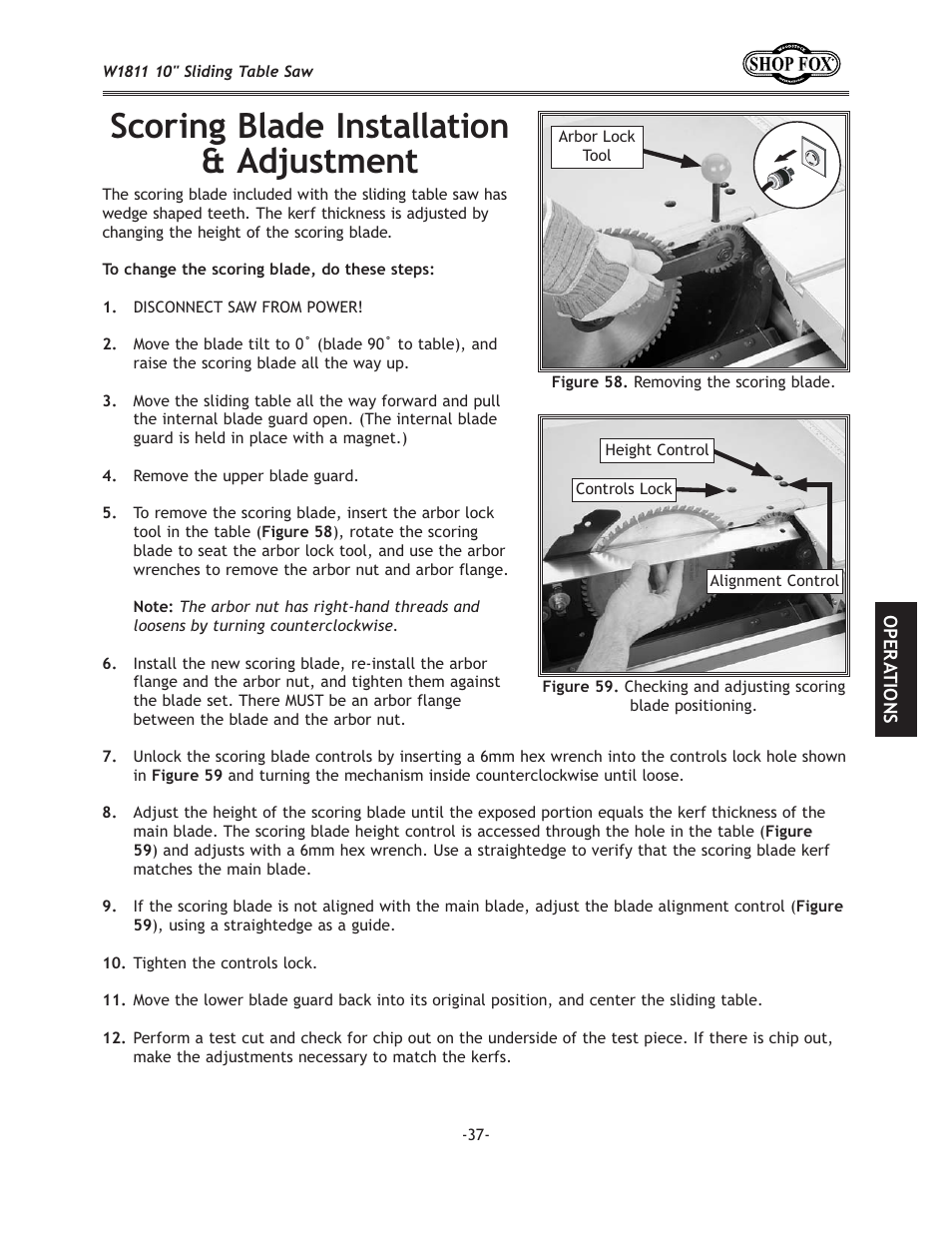 Jzfi`e^9cx[\@ejkxccxk`fe 8[aljkd\ek | Woodstock W1811 User Manual | Page 39 / 84