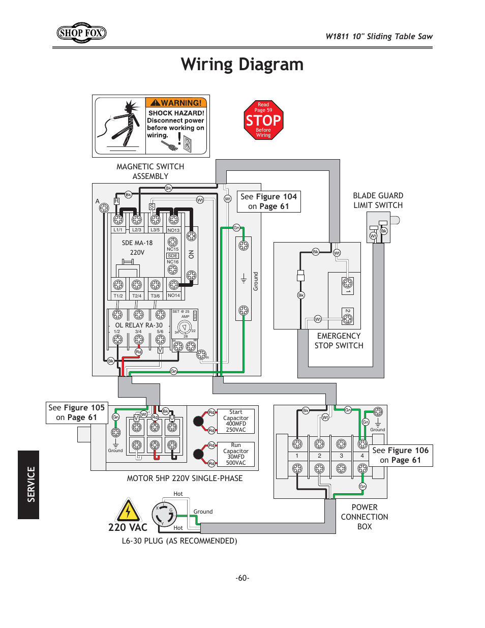 N`i`e^;`x^ixd, Jkfg, 220 vac | J<i m | Woodstock W1811 User Manual | Page 62 / 84