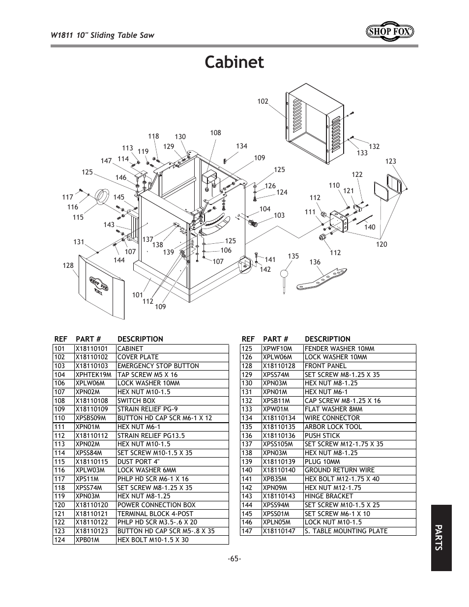 Xy`e\k, G8 i k j | Woodstock W1811 User Manual | Page 67 / 84