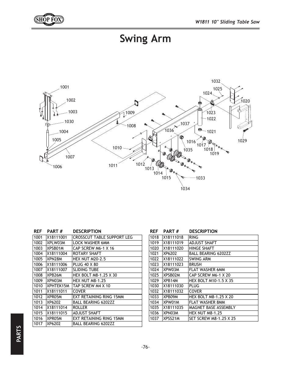 Jn`e^8id, G8 i k j | Woodstock W1811 User Manual | Page 78 / 84