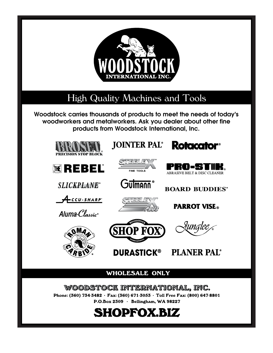 Fjva^inbvx]^czhvcyiddah | Woodstock W1811 User Manual | Page 84 / 84