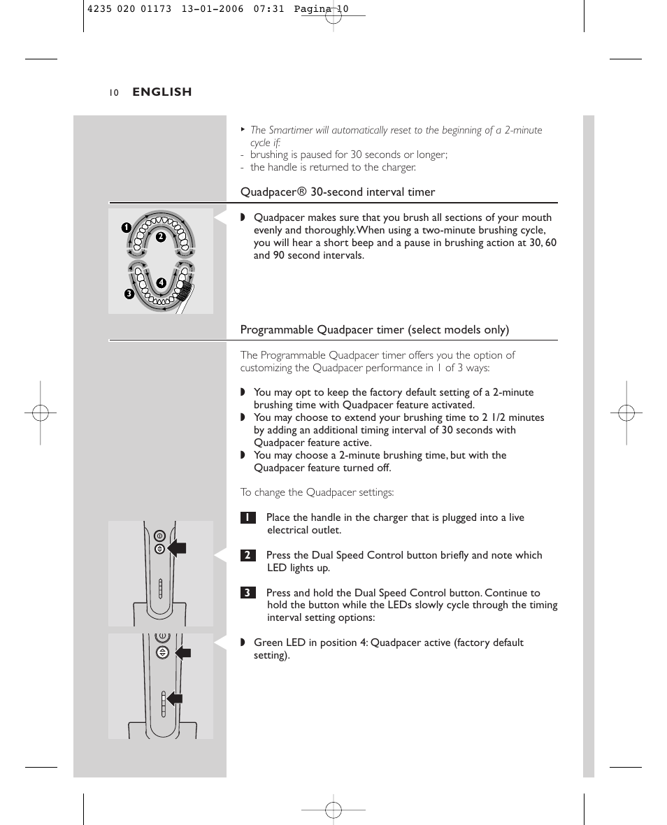 Sonicare Sonicare e7000 User Manual | Page 10 / 48