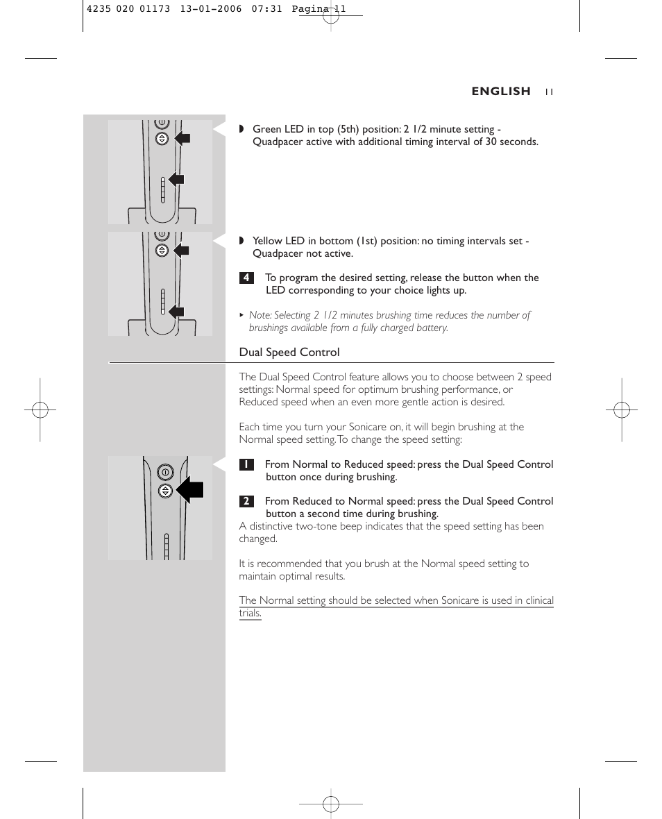 Sonicare Sonicare e7000 User Manual | Page 11 / 48