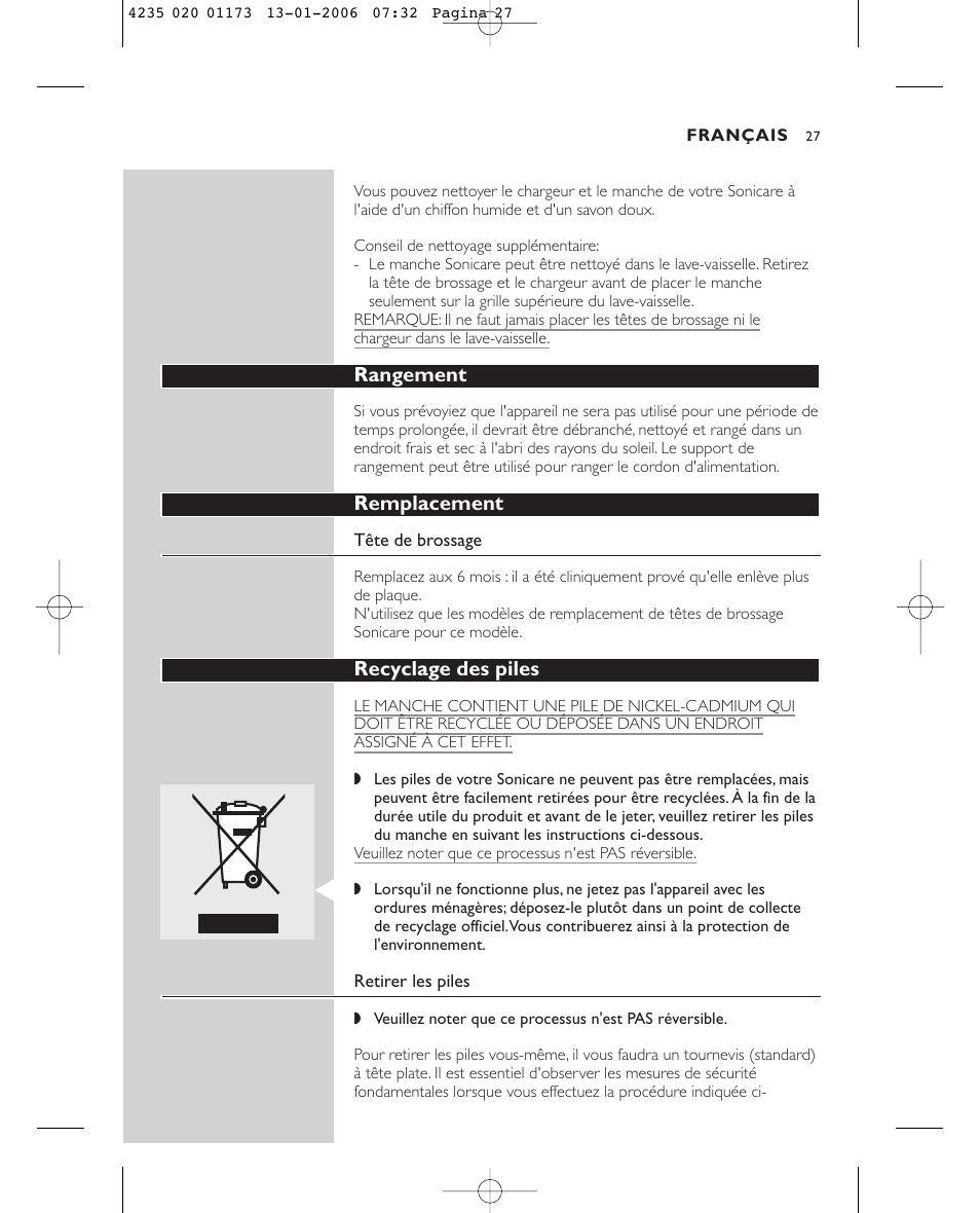 Sonicare Sonicare e7000 User Manual | Page 27 / 48