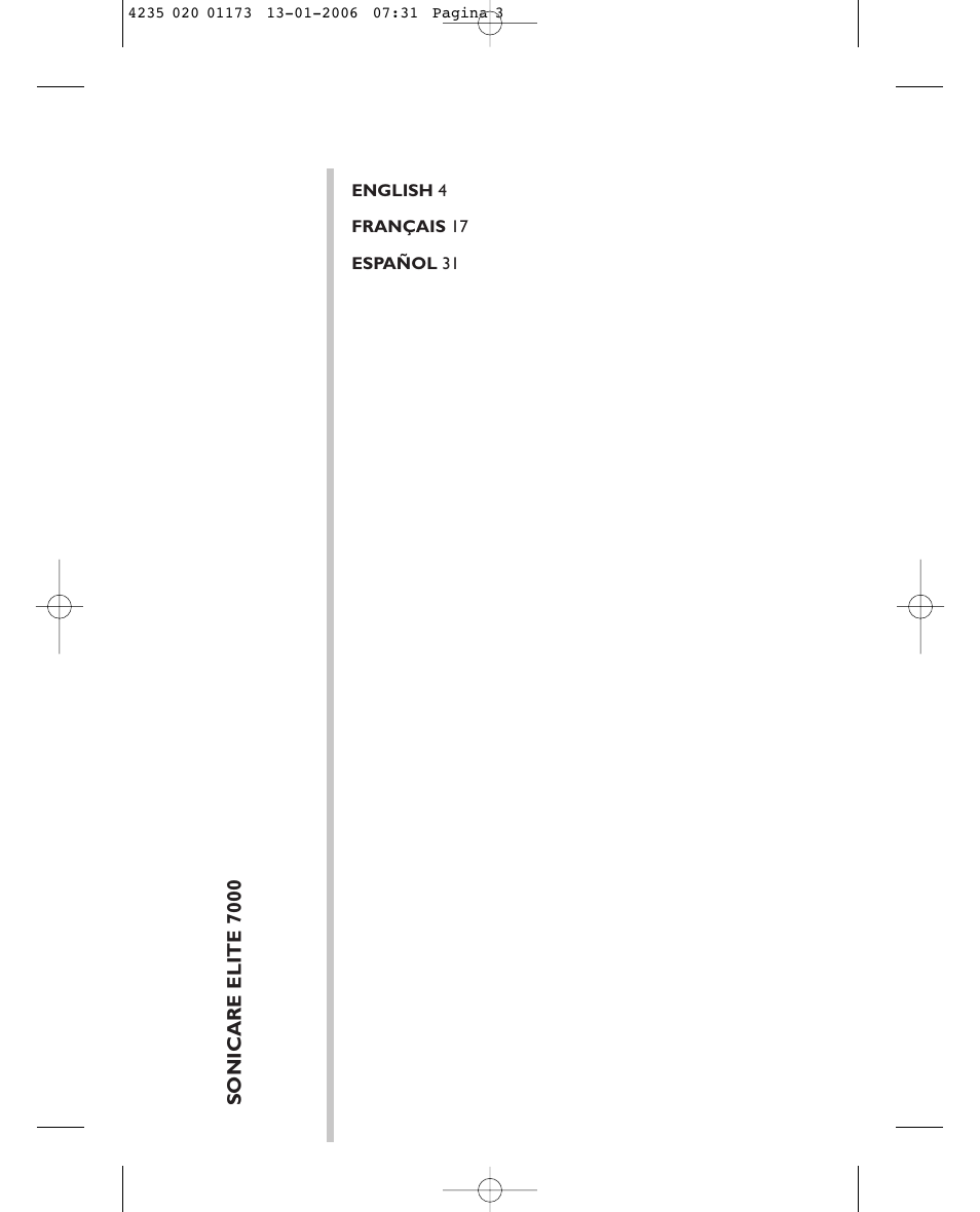 Sonicare Sonicare e7000 User Manual | Page 3 / 48