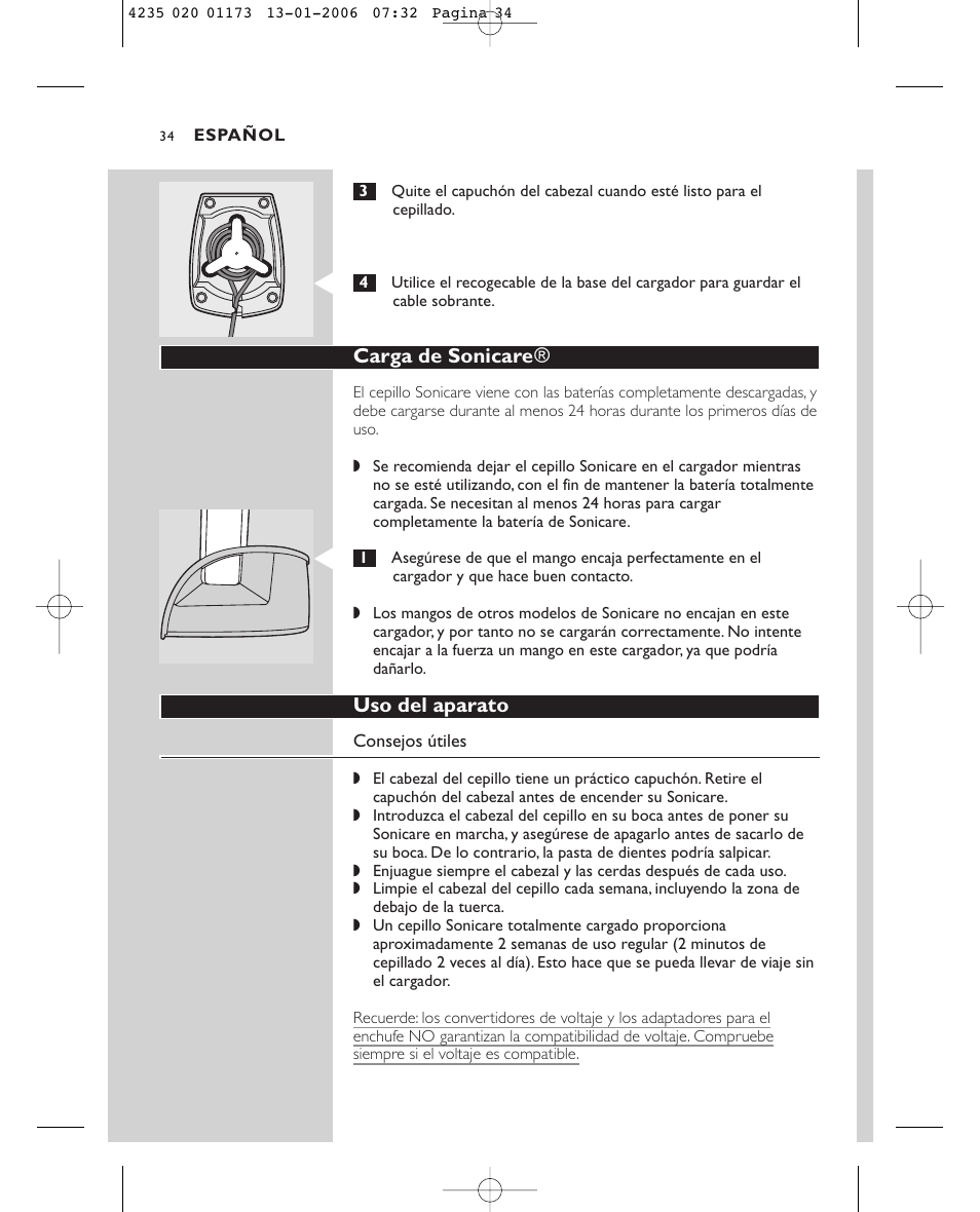 Sonicare Sonicare e7000 User Manual | Page 34 / 48