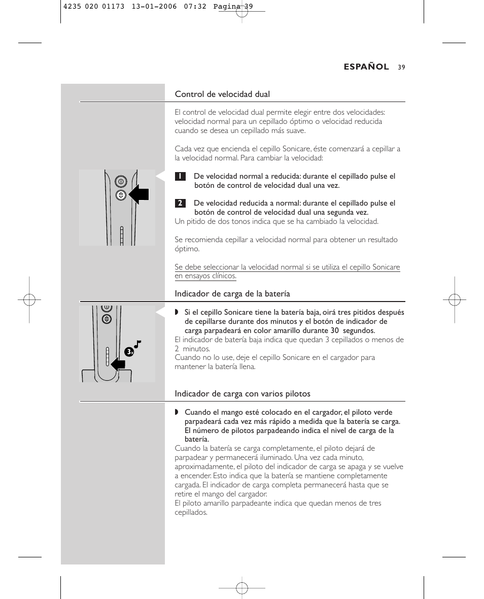 Sonicare Sonicare e7000 User Manual | Page 39 / 48
