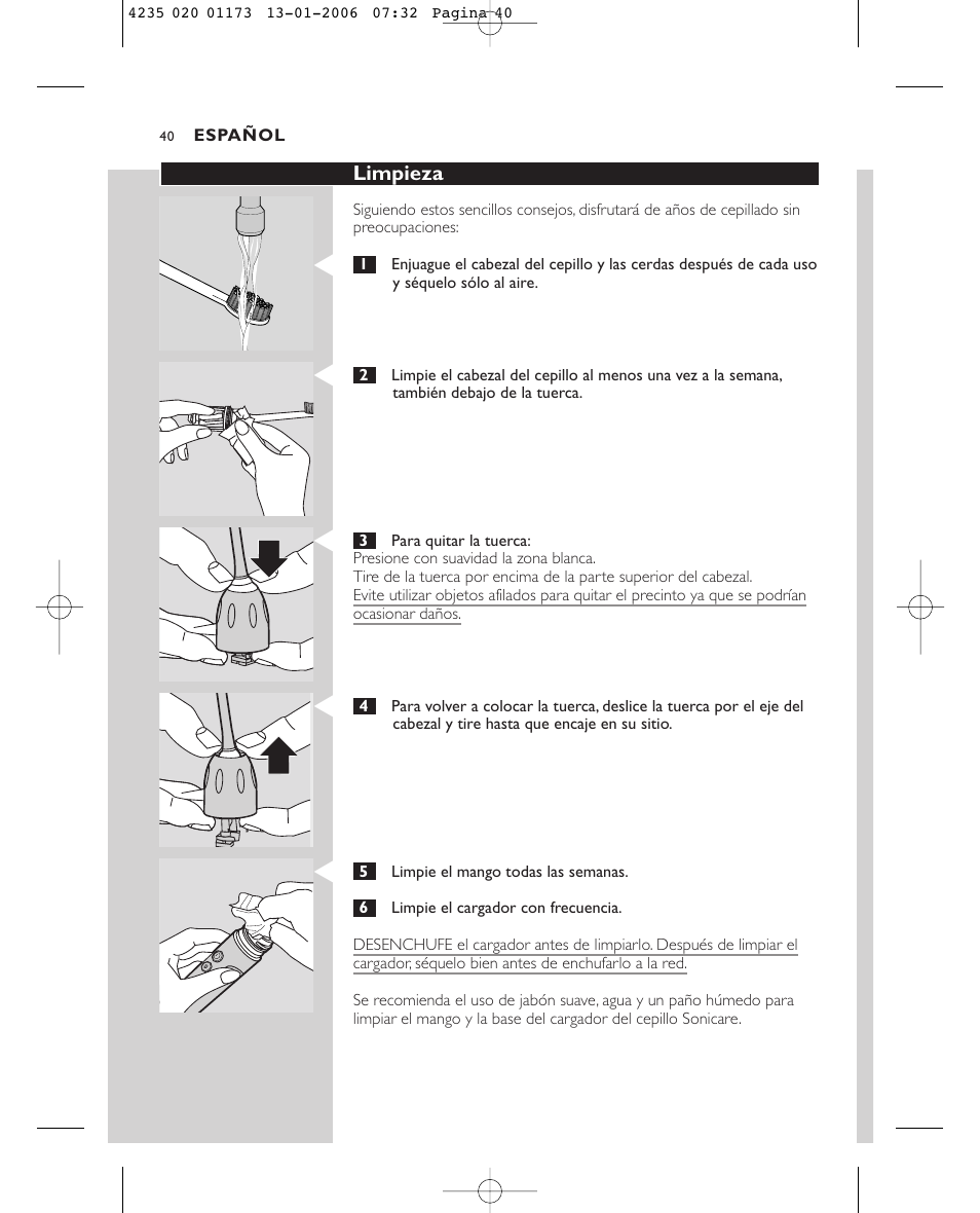 Sonicare Sonicare e7000 User Manual | Page 40 / 48