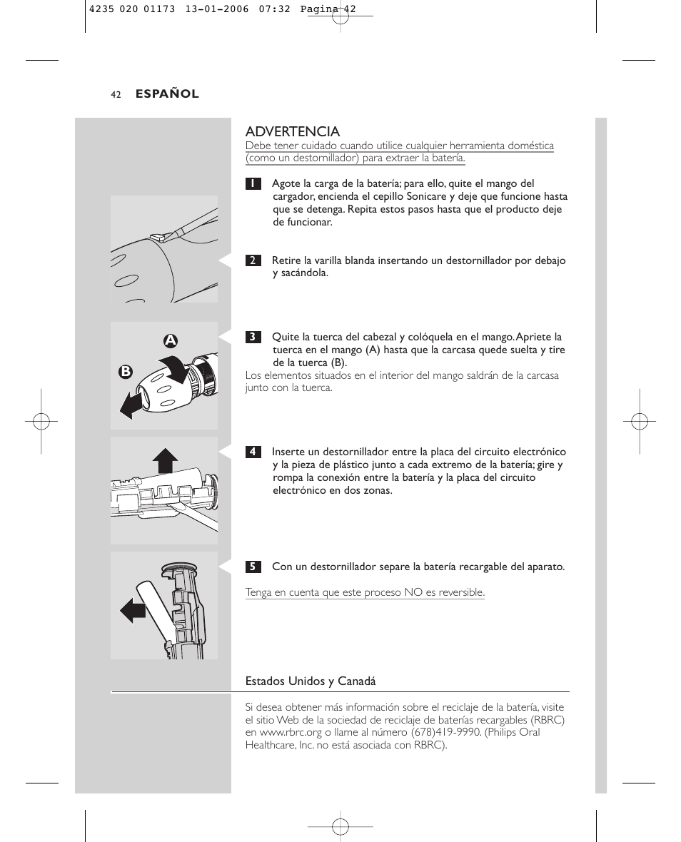 Sonicare Sonicare e7000 User Manual | Page 42 / 48