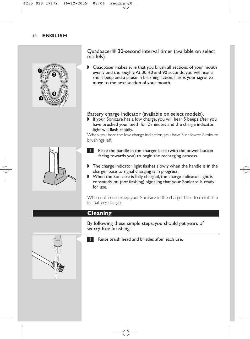 Sonicare Sonicare e5000 User Manual | Page 10 / 44