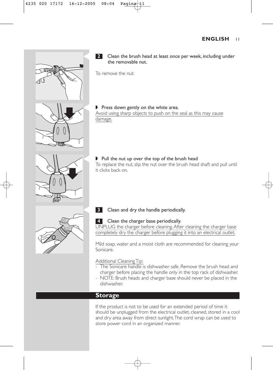 Sonicare Sonicare e5000 User Manual | Page 11 / 44