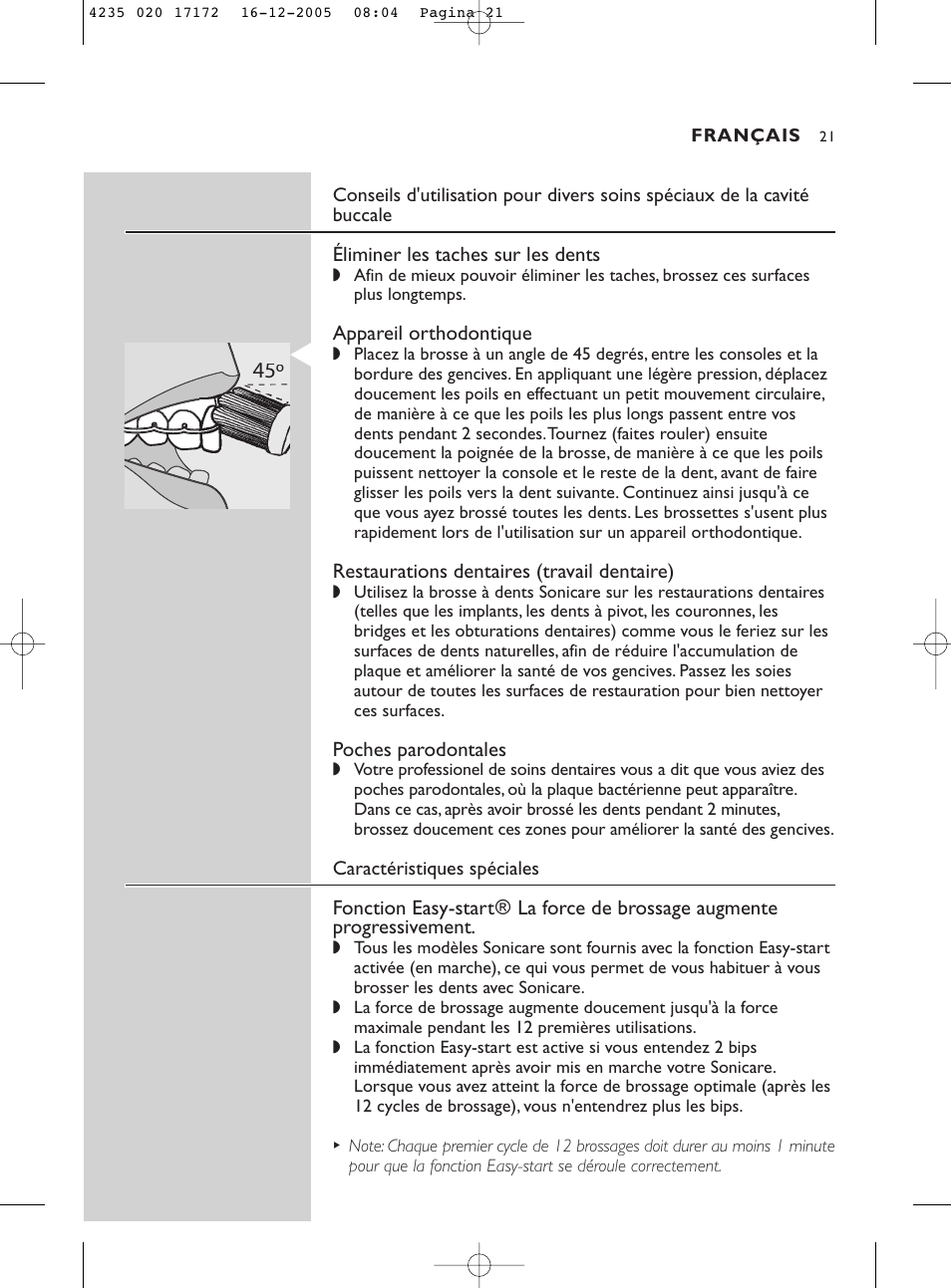 Sonicare Sonicare e5000 User Manual | Page 21 / 44
