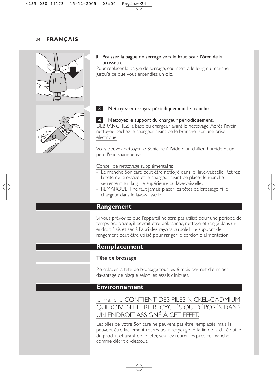 Sonicare Sonicare e5000 User Manual | Page 24 / 44