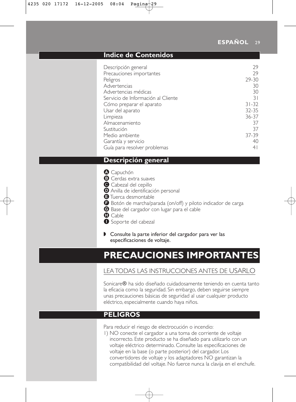 Sonicare Sonicare e5000 User Manual | Page 29 / 44
