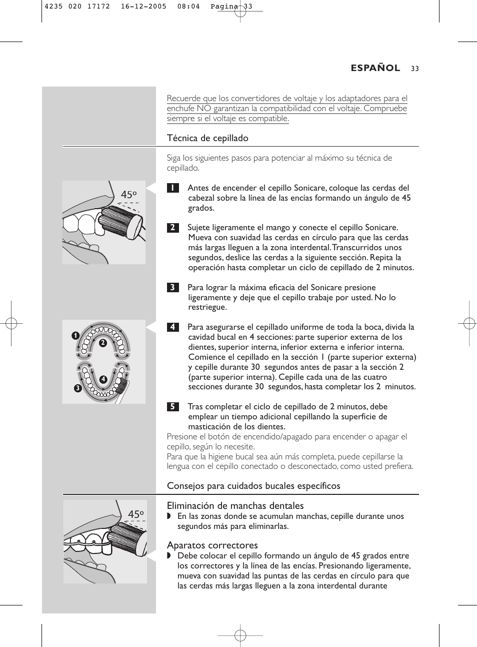 Sonicare Sonicare e5000 User Manual | Page 33 / 44