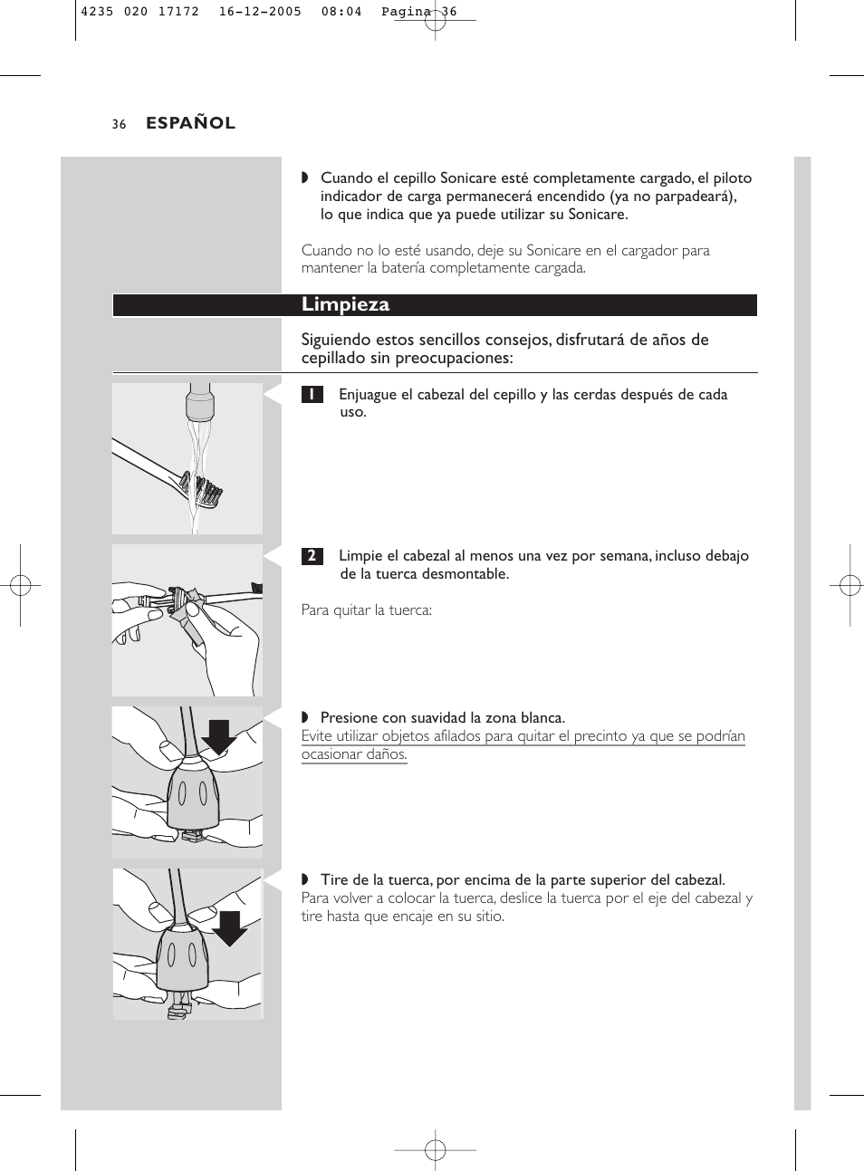 Sonicare Sonicare e5000 User Manual | Page 36 / 44