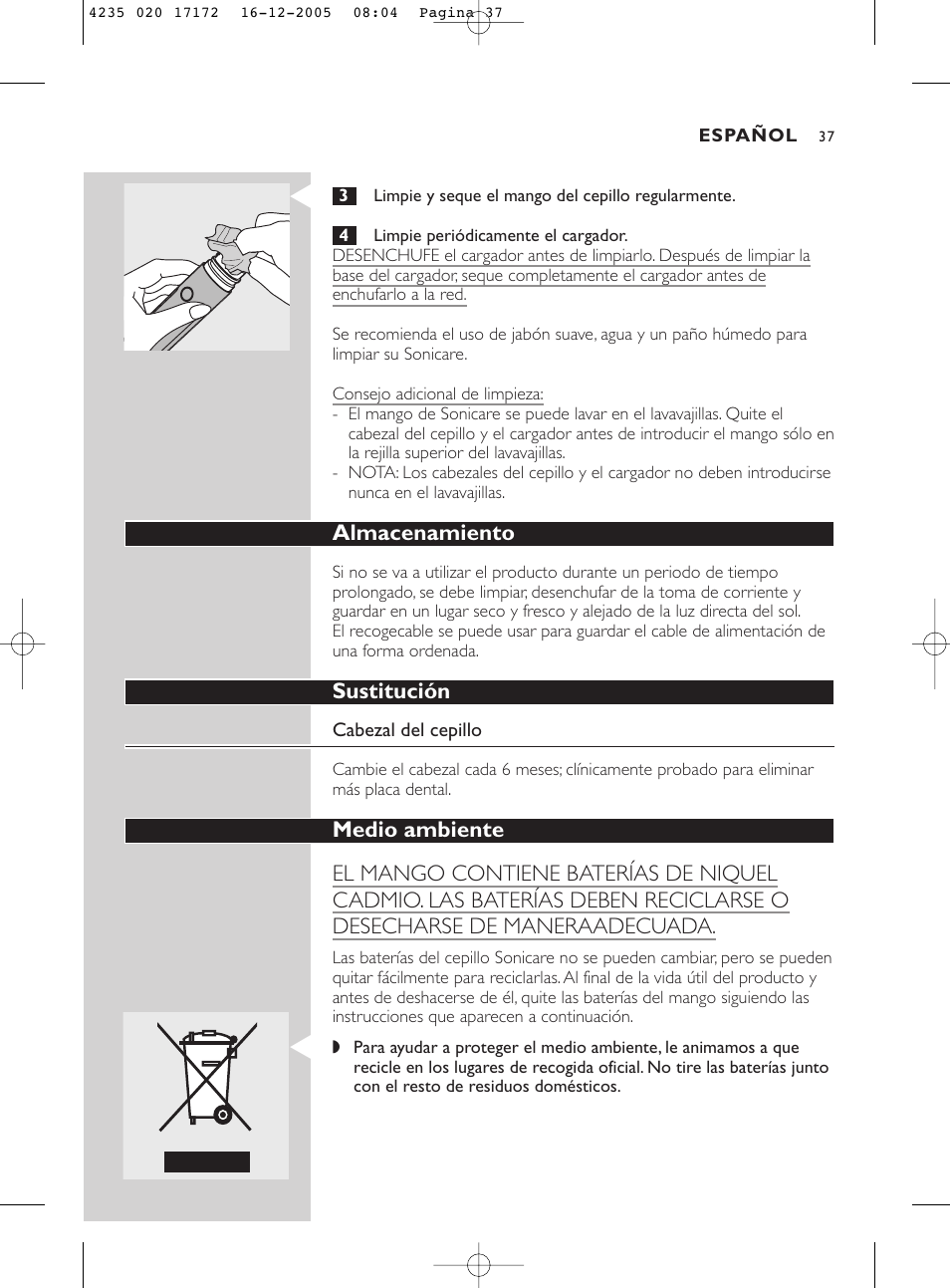 Sonicare Sonicare e5000 User Manual | Page 37 / 44