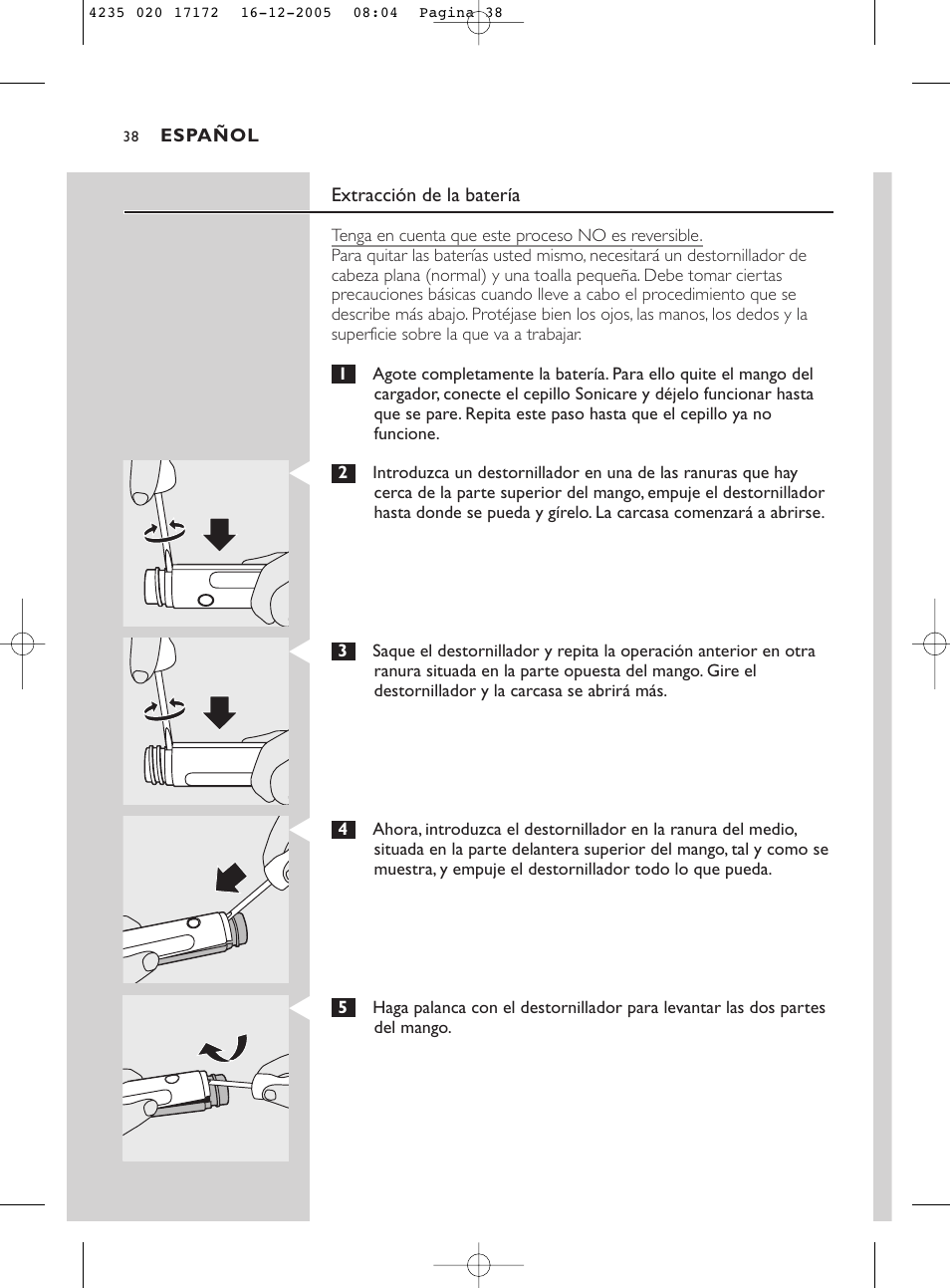 Sonicare Sonicare e5000 User Manual | Page 38 / 44