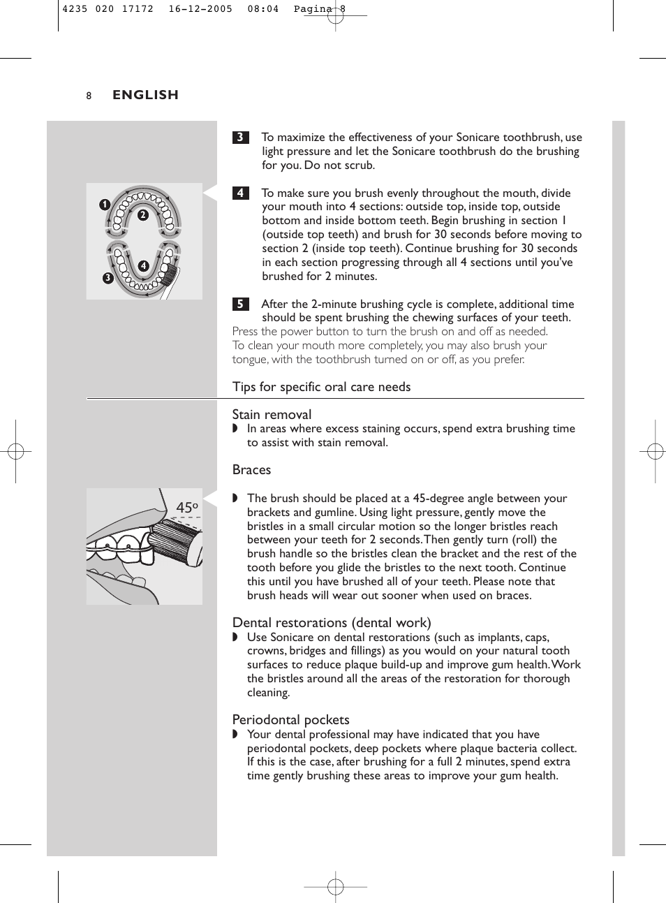 Sonicare Sonicare e5000 User Manual | Page 8 / 44