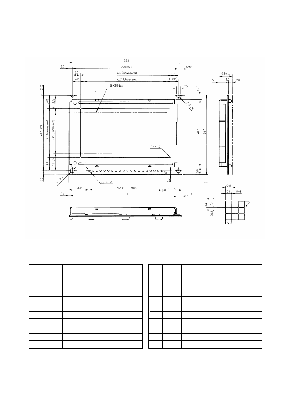 Dimensions | Seiko Instruments G1216B1N000 User Manual | Page 9 / 30