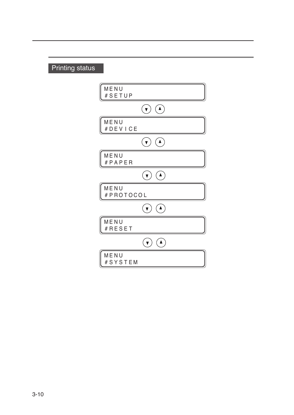 Printing status | Seiko Instruments SII Black-and-White Raster Plotter LP-1020 User Manual | Page 100 / 290