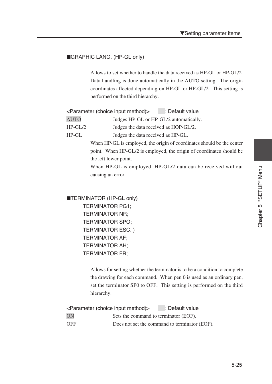 Seiko Instruments SII Black-and-White Raster Plotter LP-1020 User Manual | Page 143 / 290