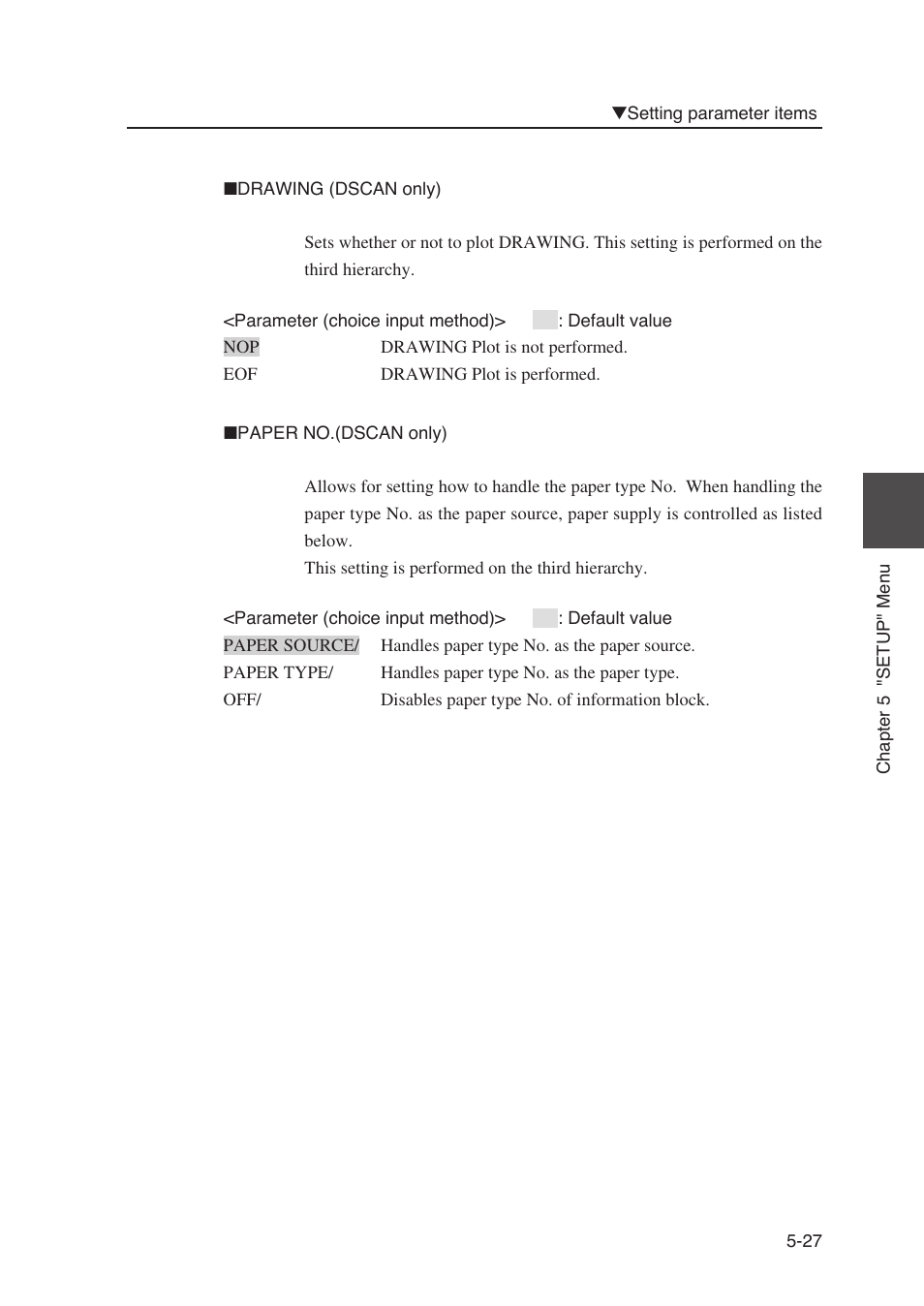 Seiko Instruments SII Black-and-White Raster Plotter LP-1020 User Manual | Page 145 / 290