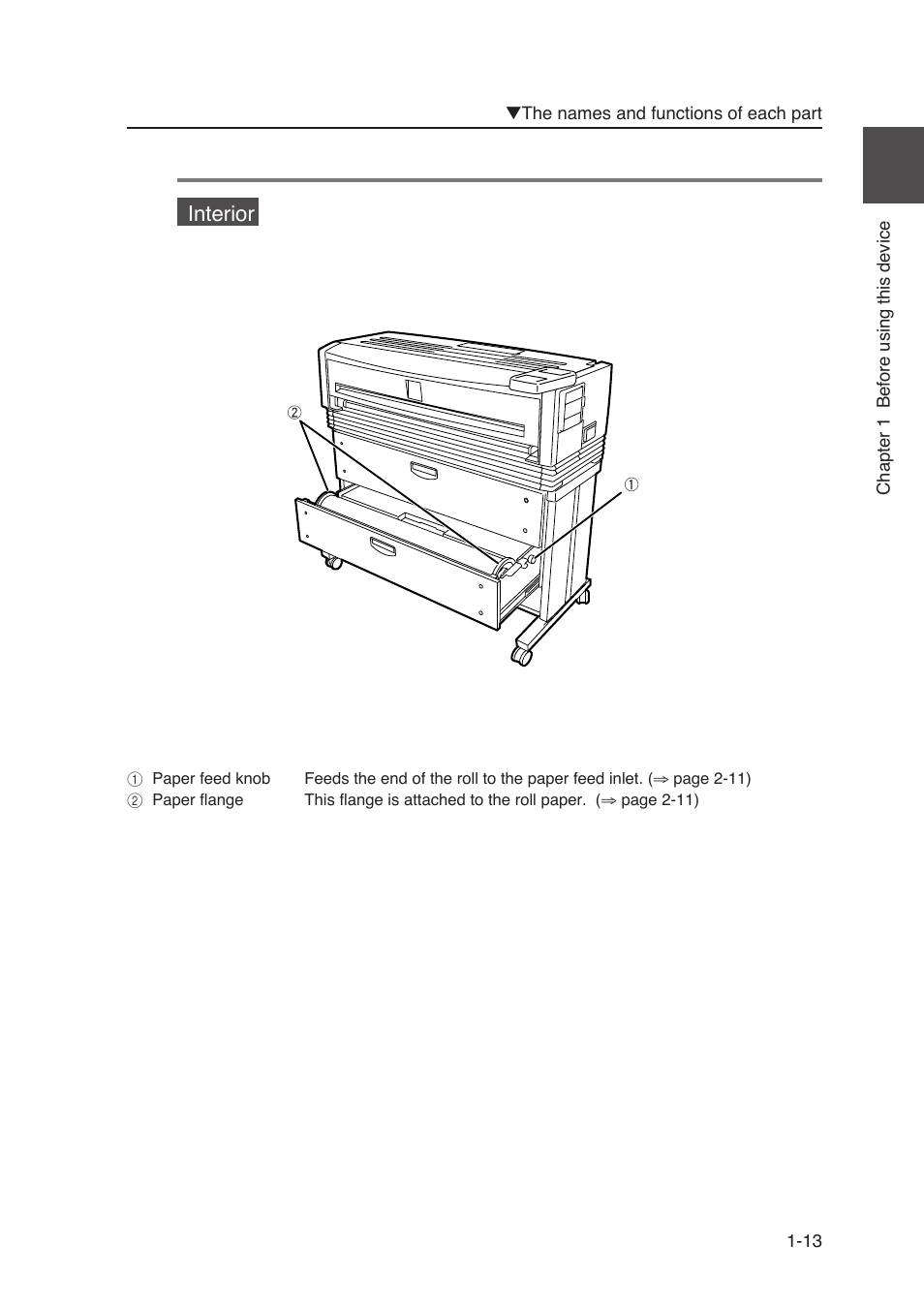 Interior | Seiko Instruments SII Black-and-White Raster Plotter LP-1020 User Manual | Page 37 / 290