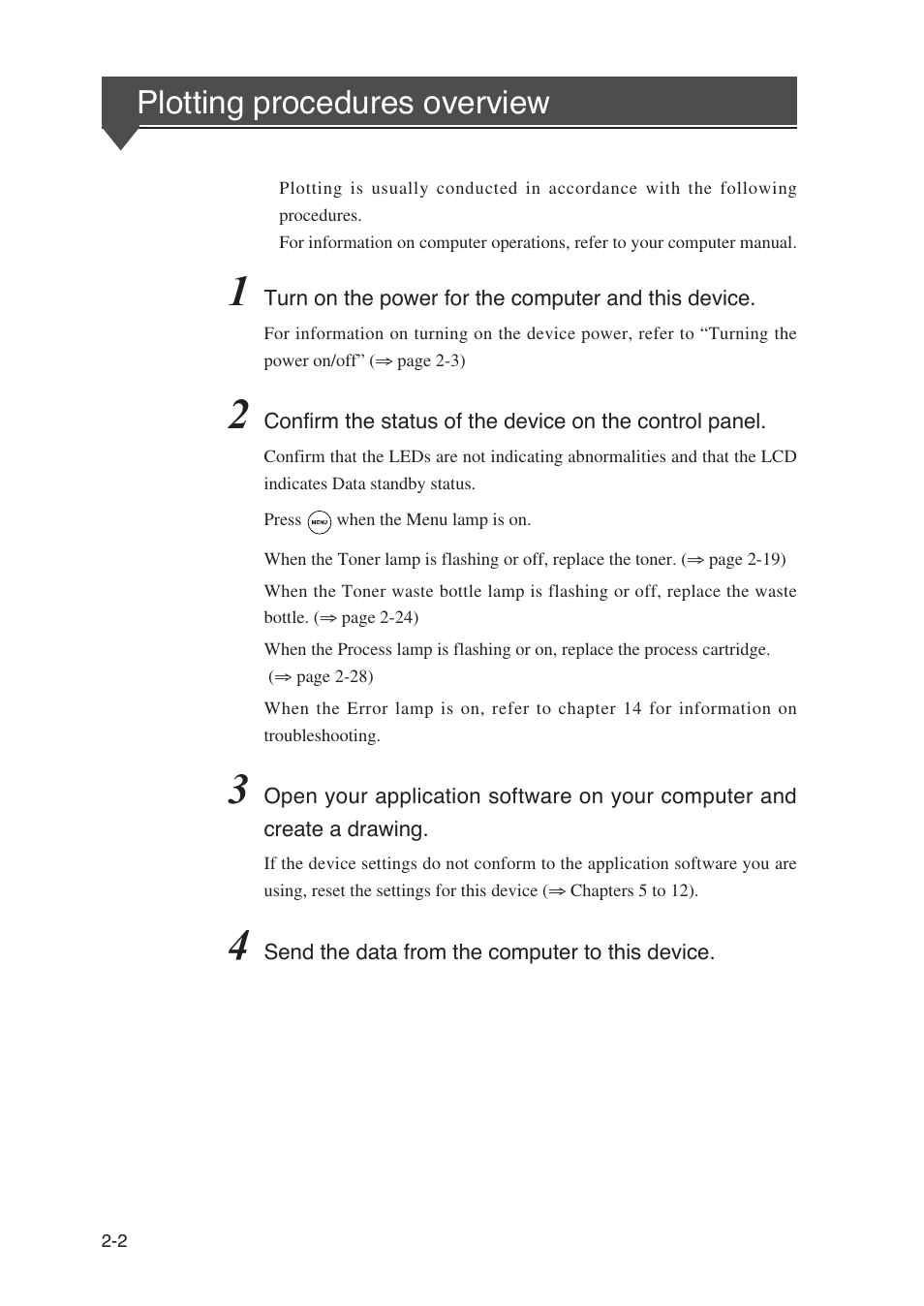 Plotting procedures overview | Seiko Instruments SII Black-and-White Raster Plotter LP-1020 User Manual | Page 44 / 290